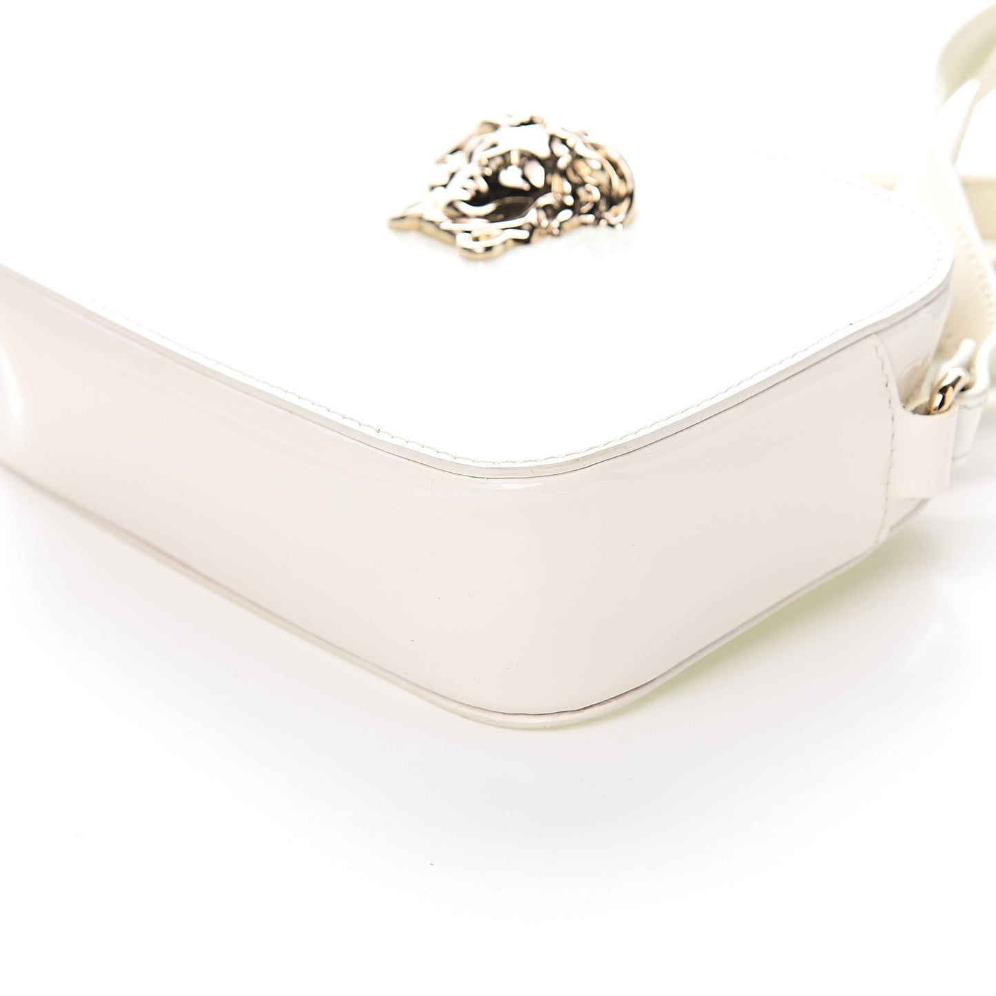 Patent Palazzo Medusa Camera Bag White