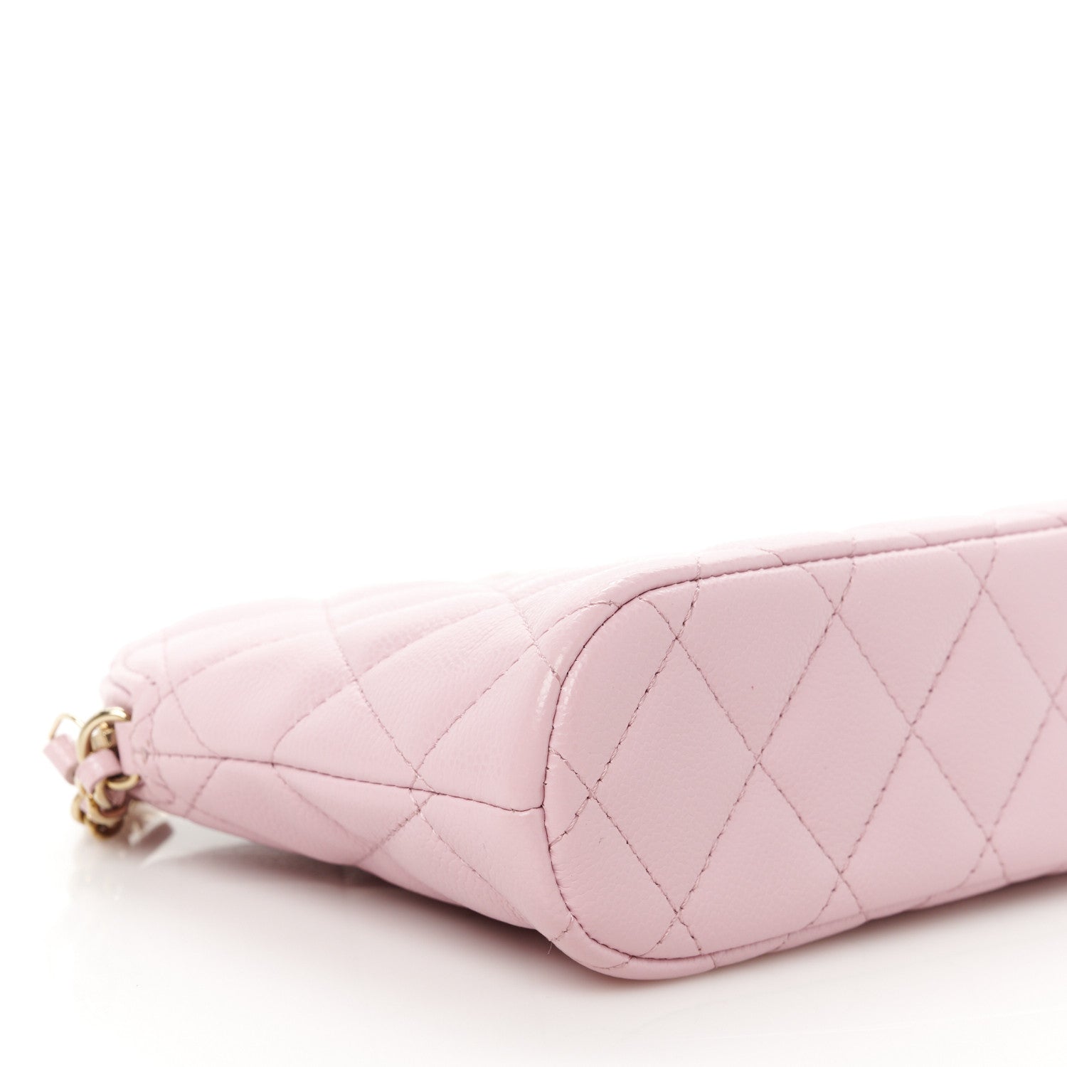 Chanel Caviar Quilted Classic Clutch With Chain Pink 9 of 10