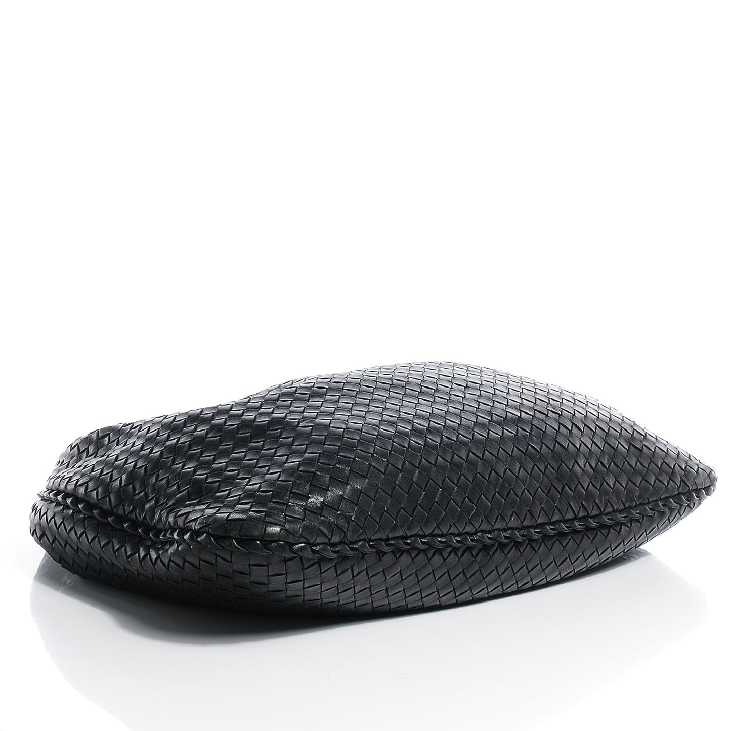 Nappa Intrecciato Large Veneta Hobo Nero Black