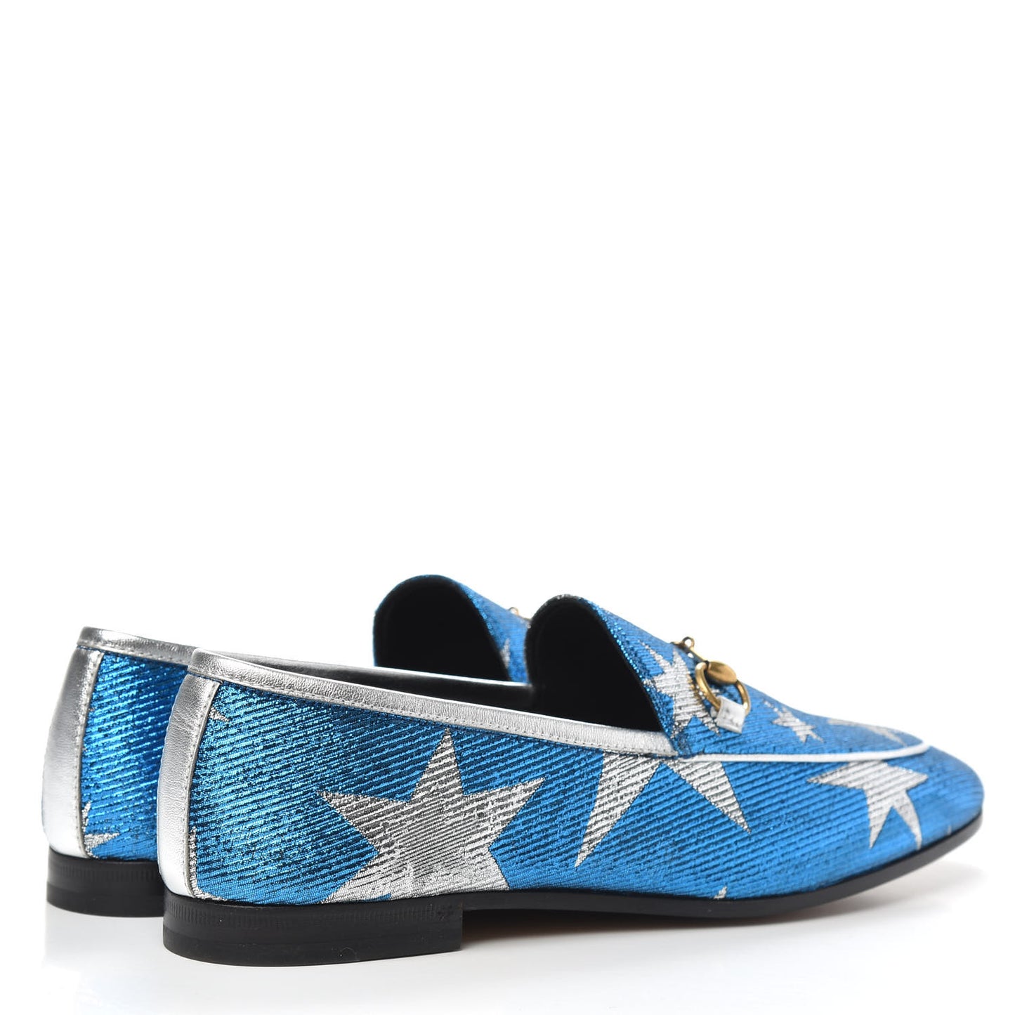 Lurex Calfskin Starry Sky Womens Jordaan Loafers 39 Bluette Silver