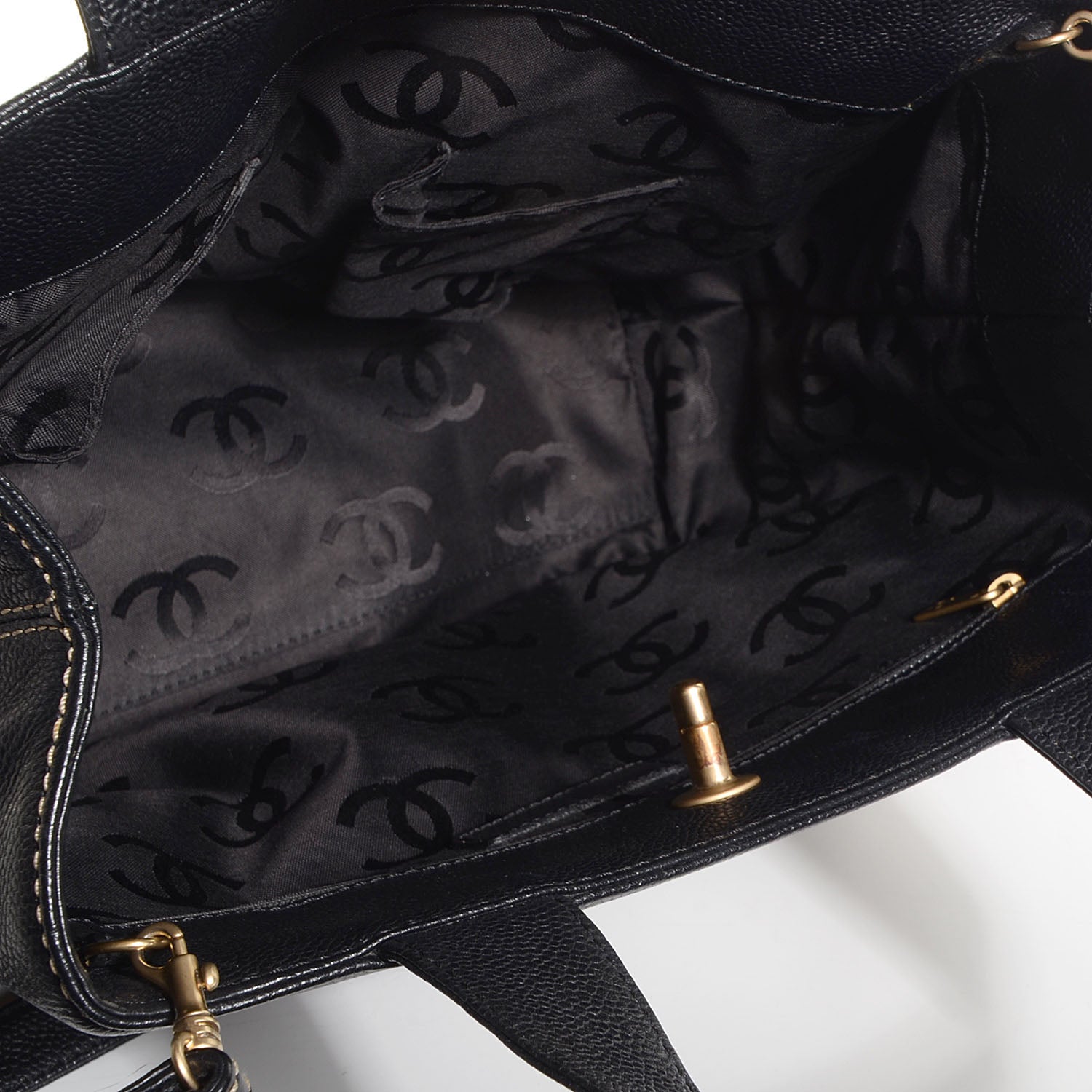 Chanel Caviar Medium Shopper Tote Black 5 of 8