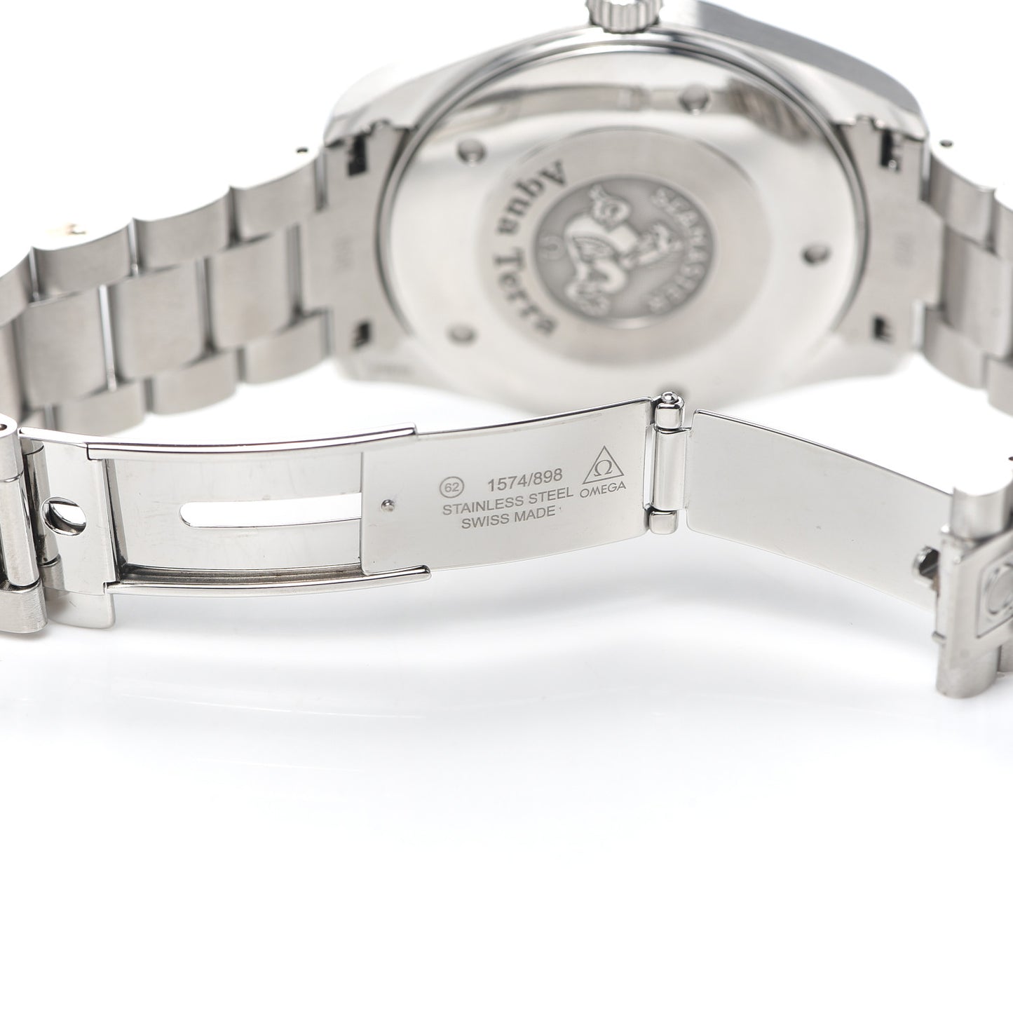 Stainless Steel 39mm Seamaster Aqua Terra Quartz Watch Black 2517.50