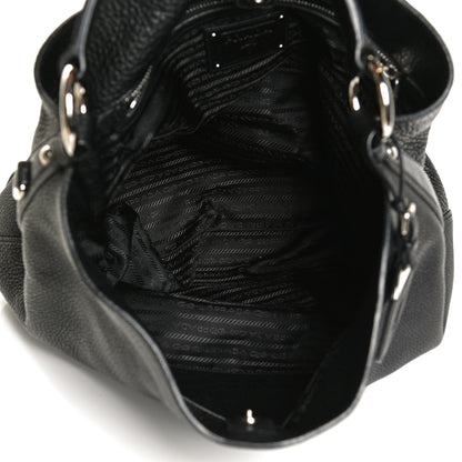 Prada Vitello Daino Tote Black 5 of 13