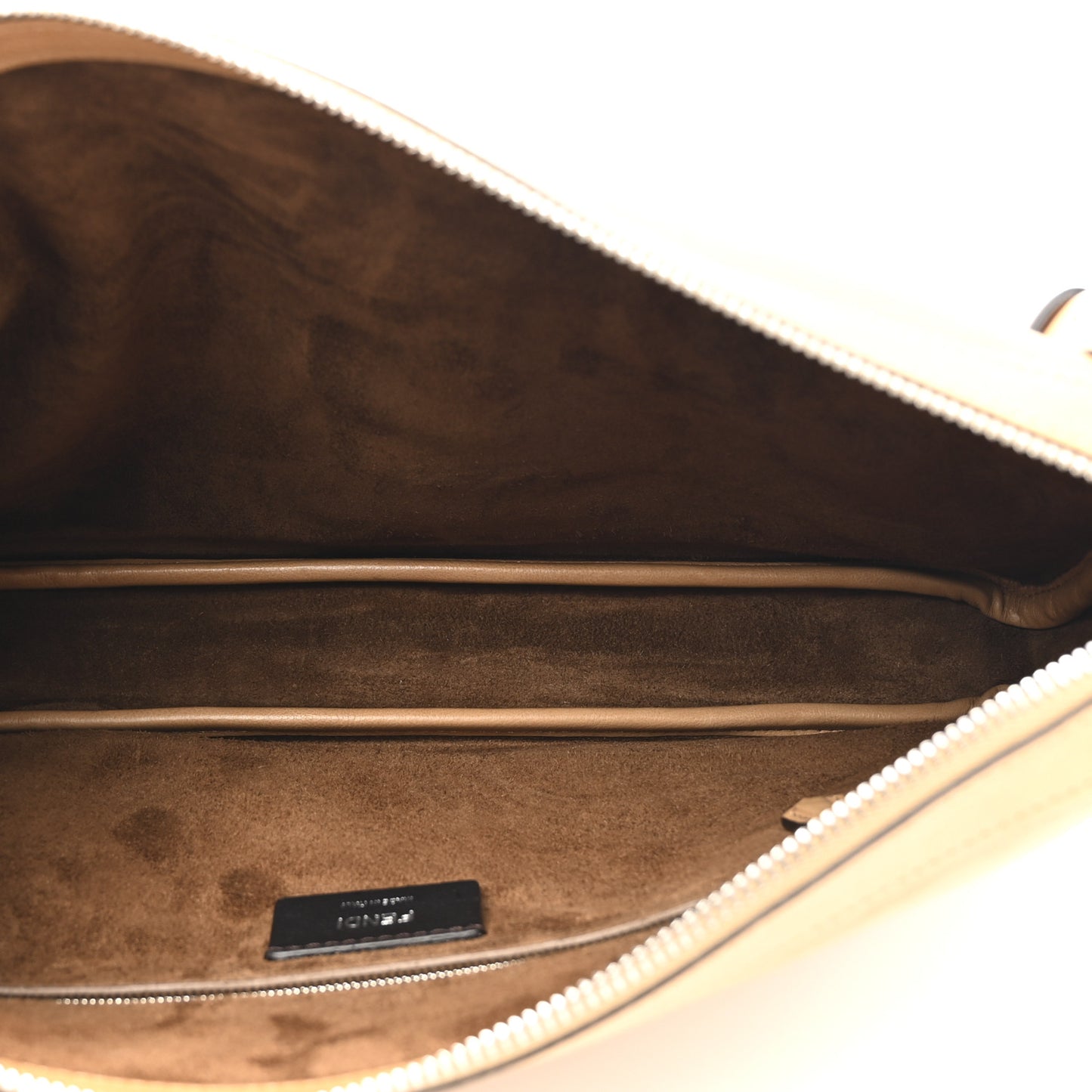 Vitello Medium Simply Fendi Shoulder Bag Miele Scuro