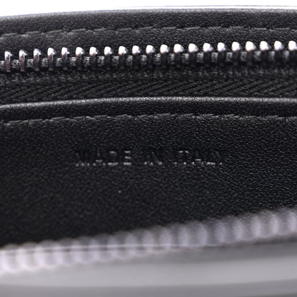 Christian Dior Calfskin Macrocannage Diamond Caro Zipped Pouch With Chain Black 10 of 13