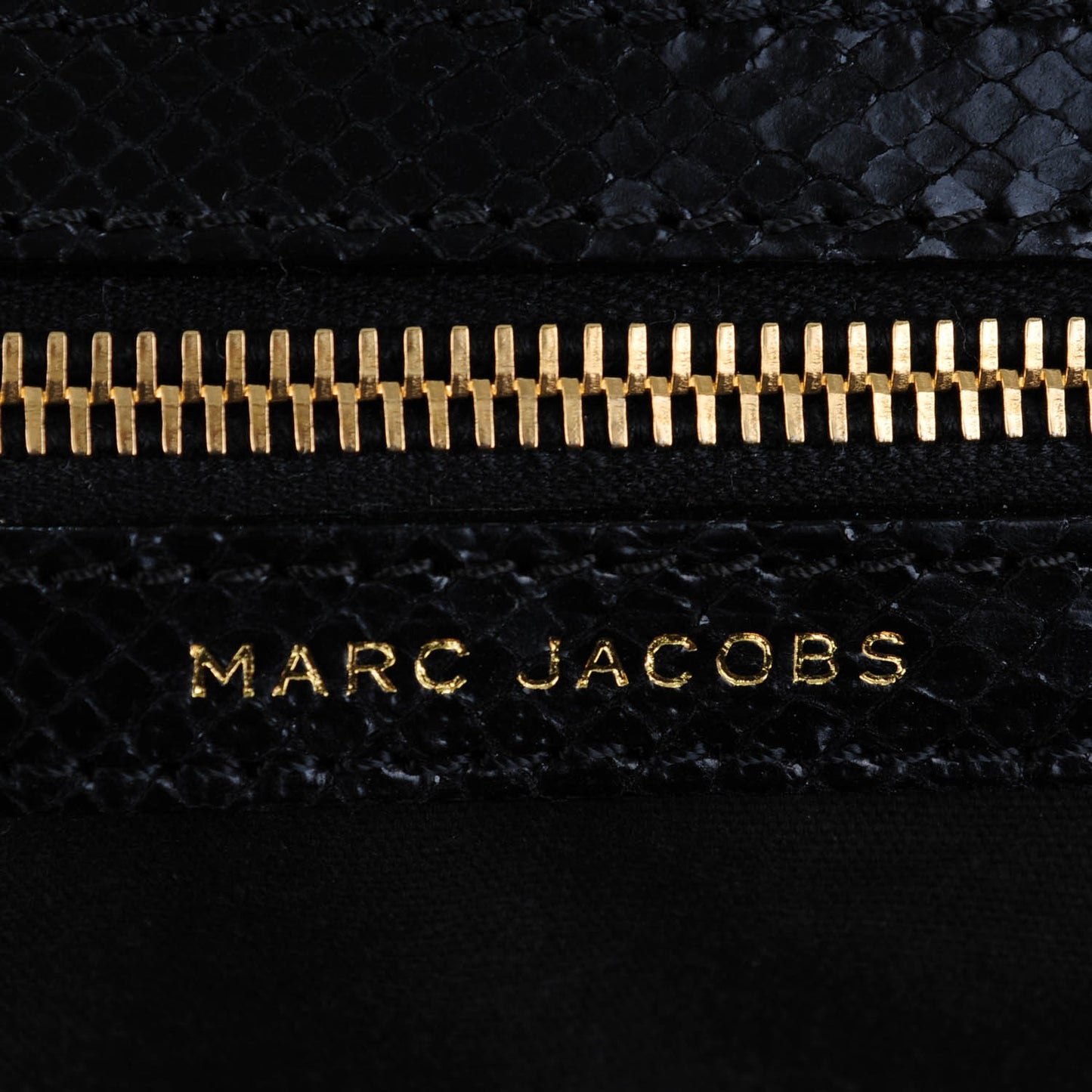 Python Embossed Little Stardust Stam Black