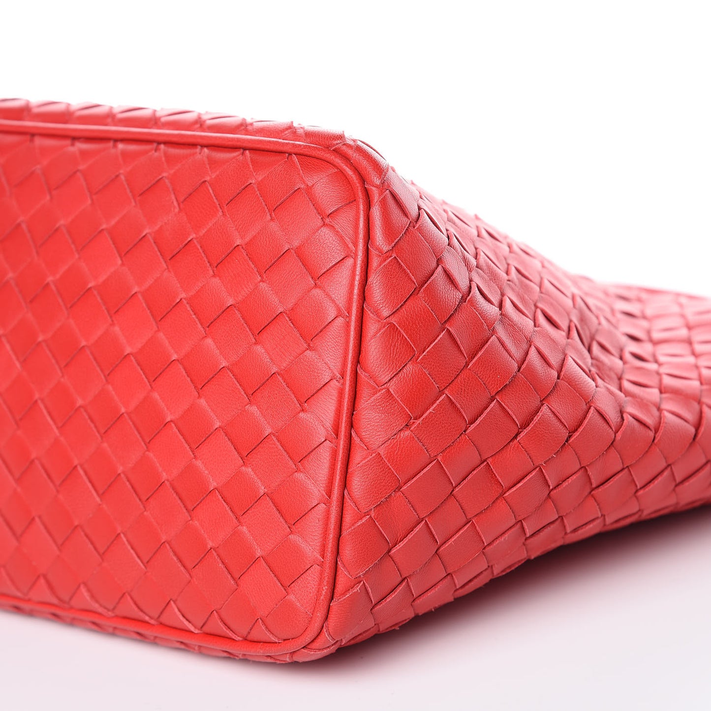 Nappa Intrecciato Small Shoulder Bag New Red