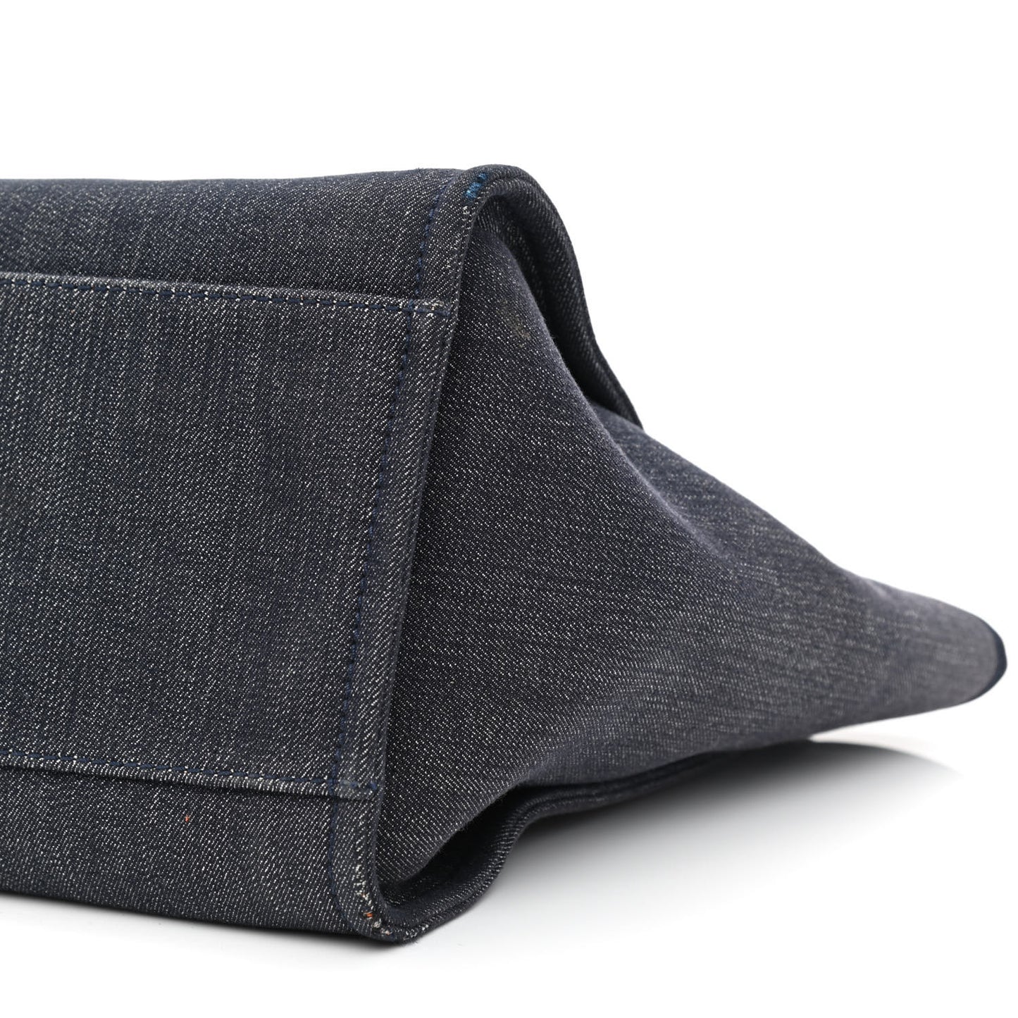 Canvas Large Deauville Tote Blue Orange