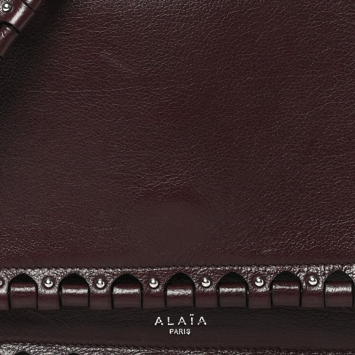 Buffalo Studded Hinge Flap Bag Almandite
