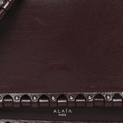 Alaia Buffalo Studded Hinge Flap Bag Almandite 8 of 10
