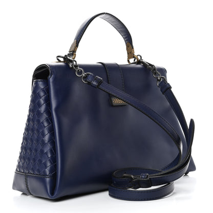 Bottega Veneta Nappa Medium Piazza Bag Sapphire 2 of 4