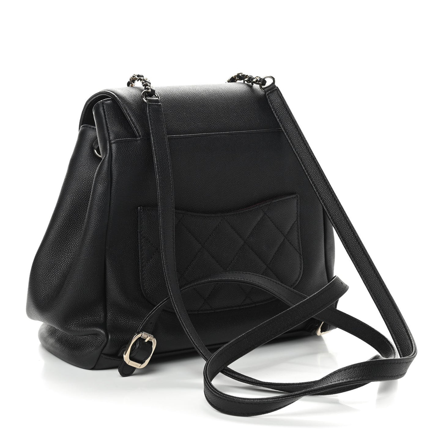 Caviar Quilted Business Affinity Backpack Black