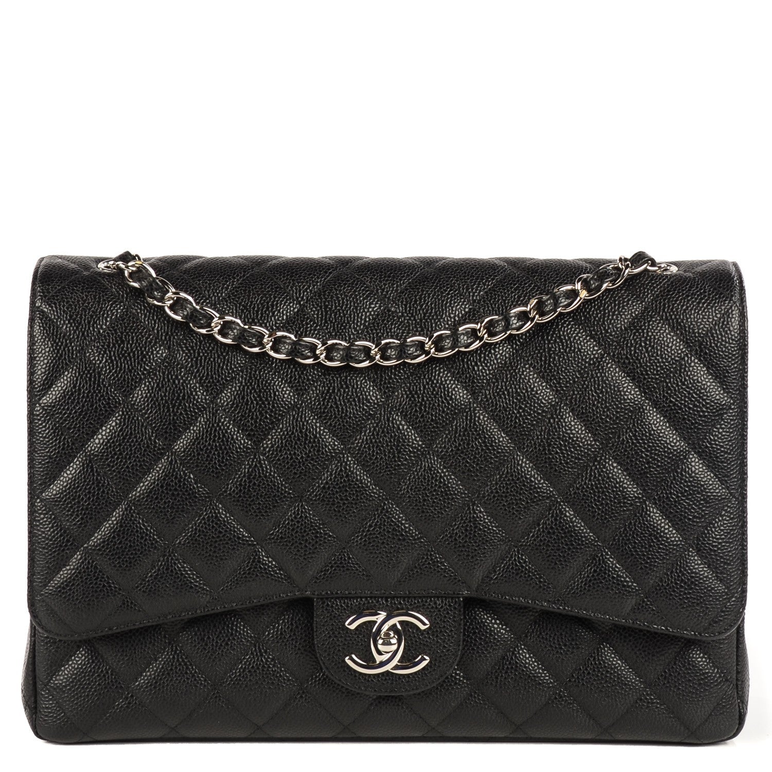 Chanel Caviar Quilted Maxi Double Flap Black 1 of 17
