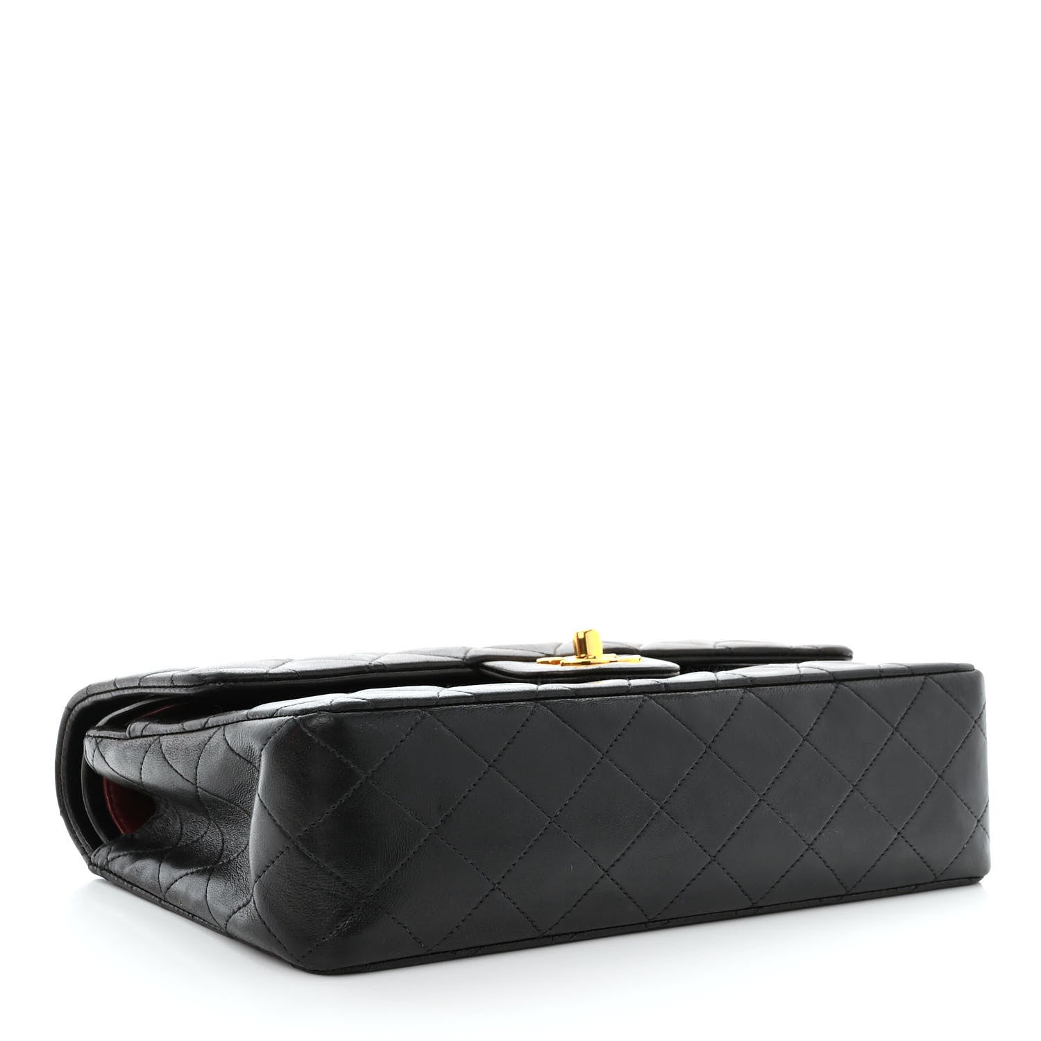 Chanel Lambskin Quilted Medium Double Flap Black 4 of 13