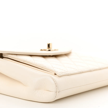 Chanel Calfskin Quilted Smart Pocket Crossbody Bag White 9 of 10