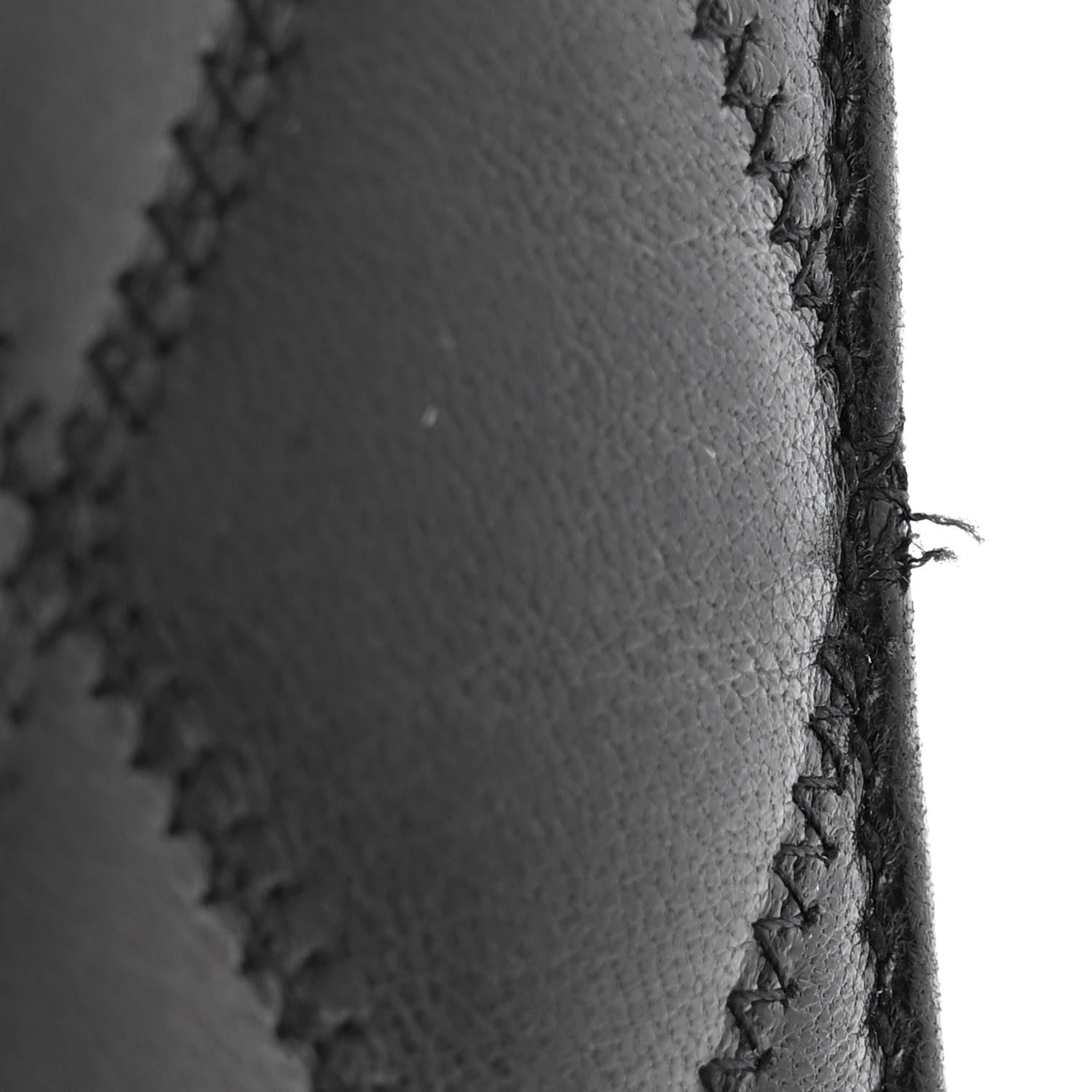 Saint Laurent Lambskin Diamond Quilted Monogram Angie Chain Bag Black 11 of 11