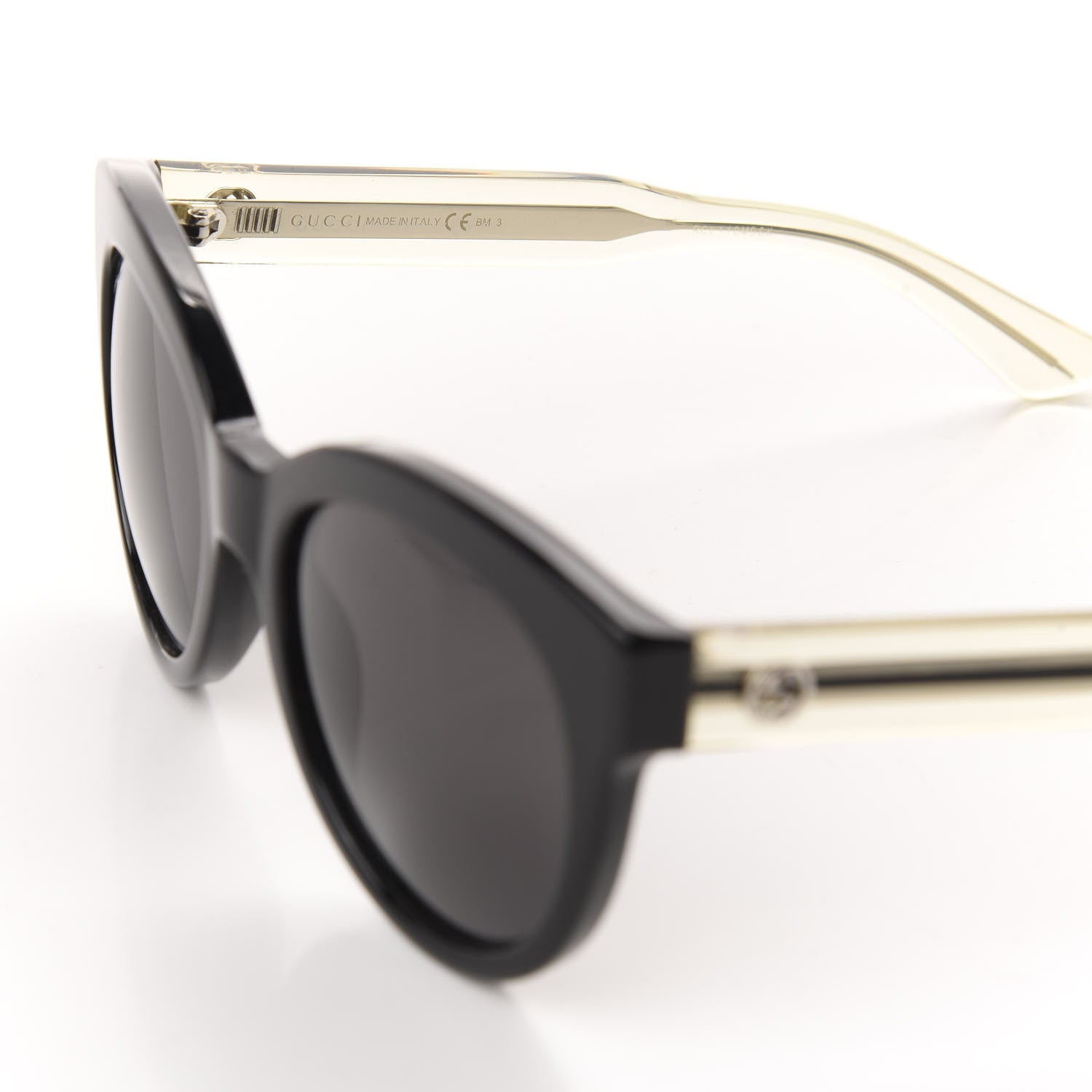 Gucci Cat Eye GG3749 Sunglasses Black Gold 5 of 8