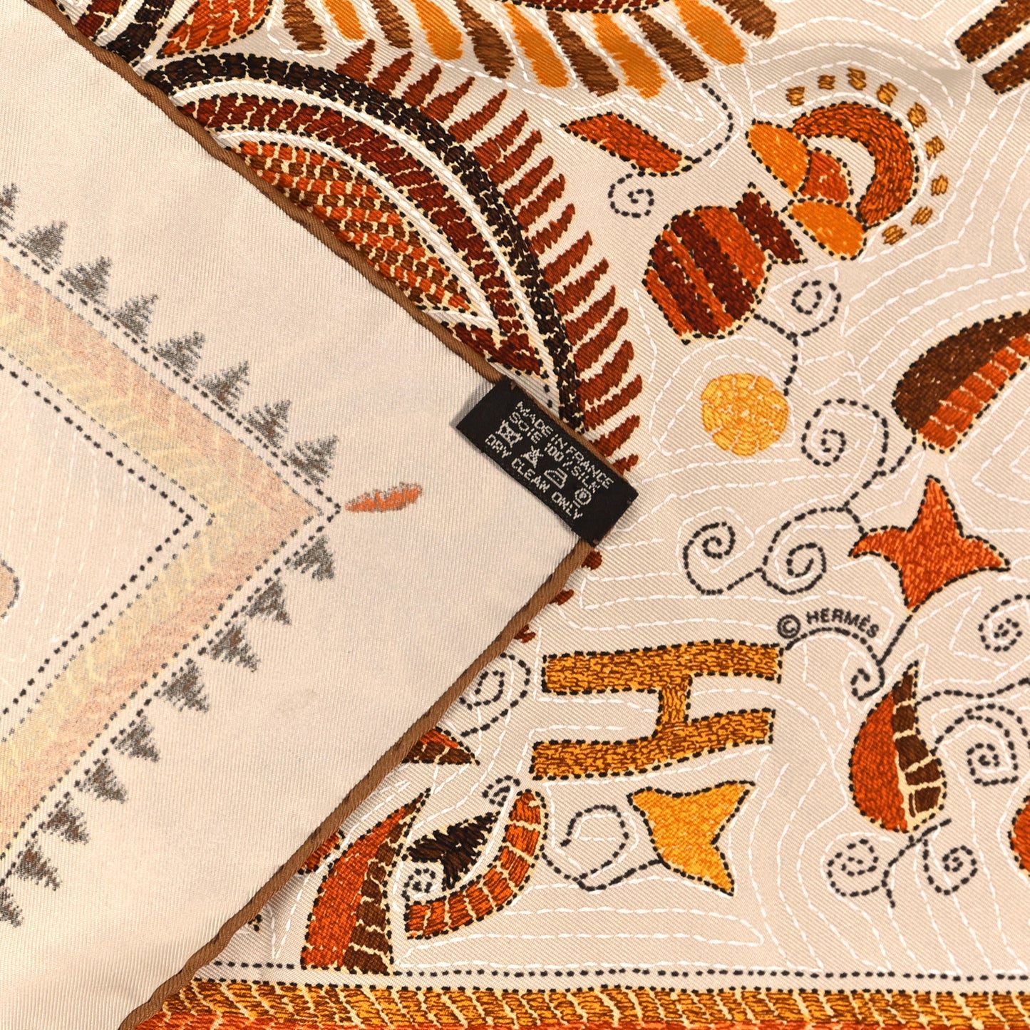 Silk Carre Kantha Scarf 90