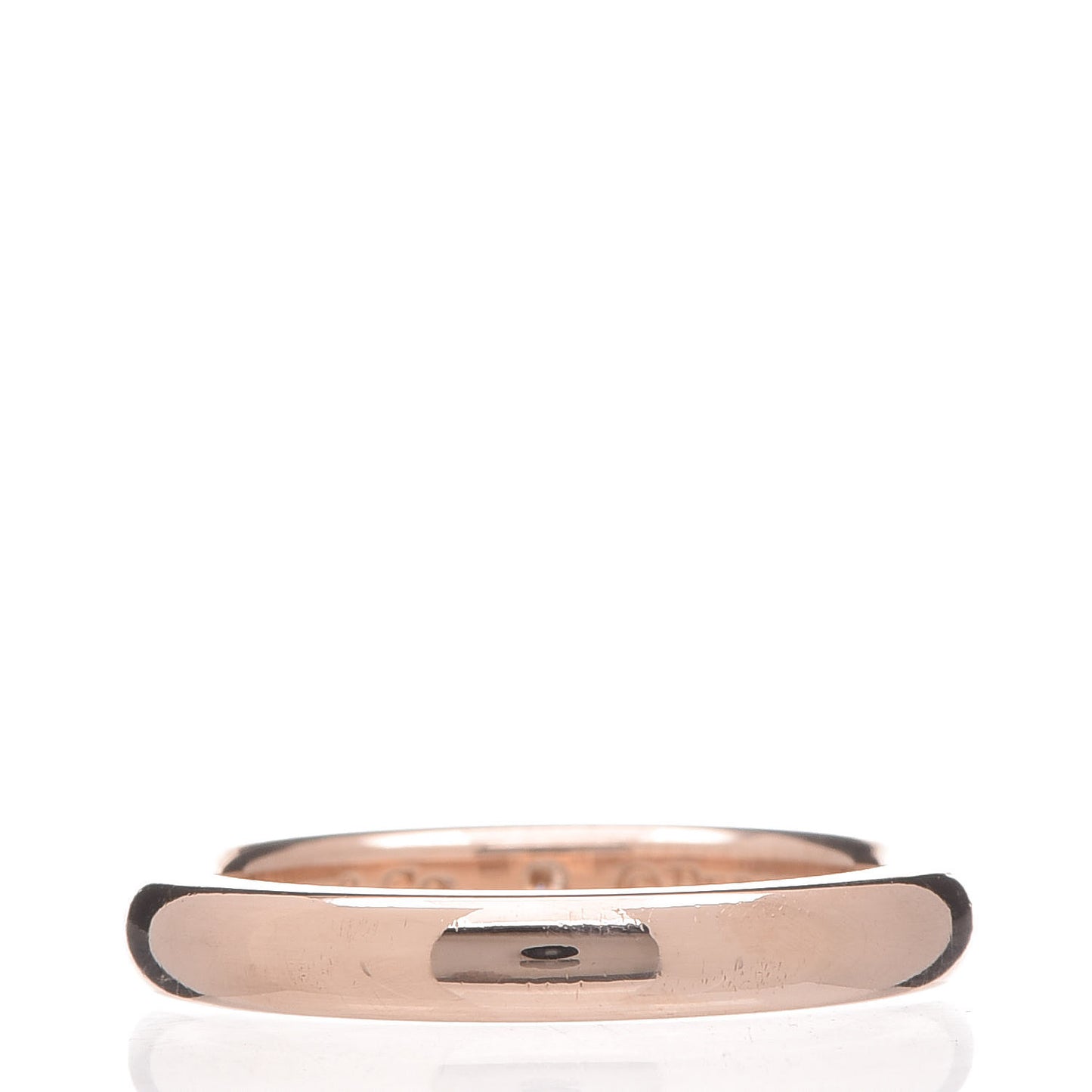 18K Rose Gold Diamond Elsa Peretti Band Ring 45 3.75