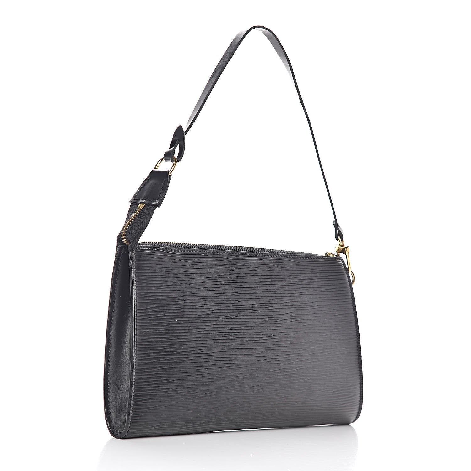 Louis Vuitton Epi Pochette Accessories 24 Black 3 of 11