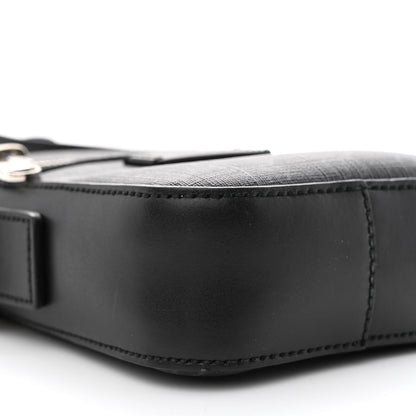 Gucci GG Supreme Monogram Appia Calfskin Web Small Camera Messenger Bag Black Grey 9 of 12