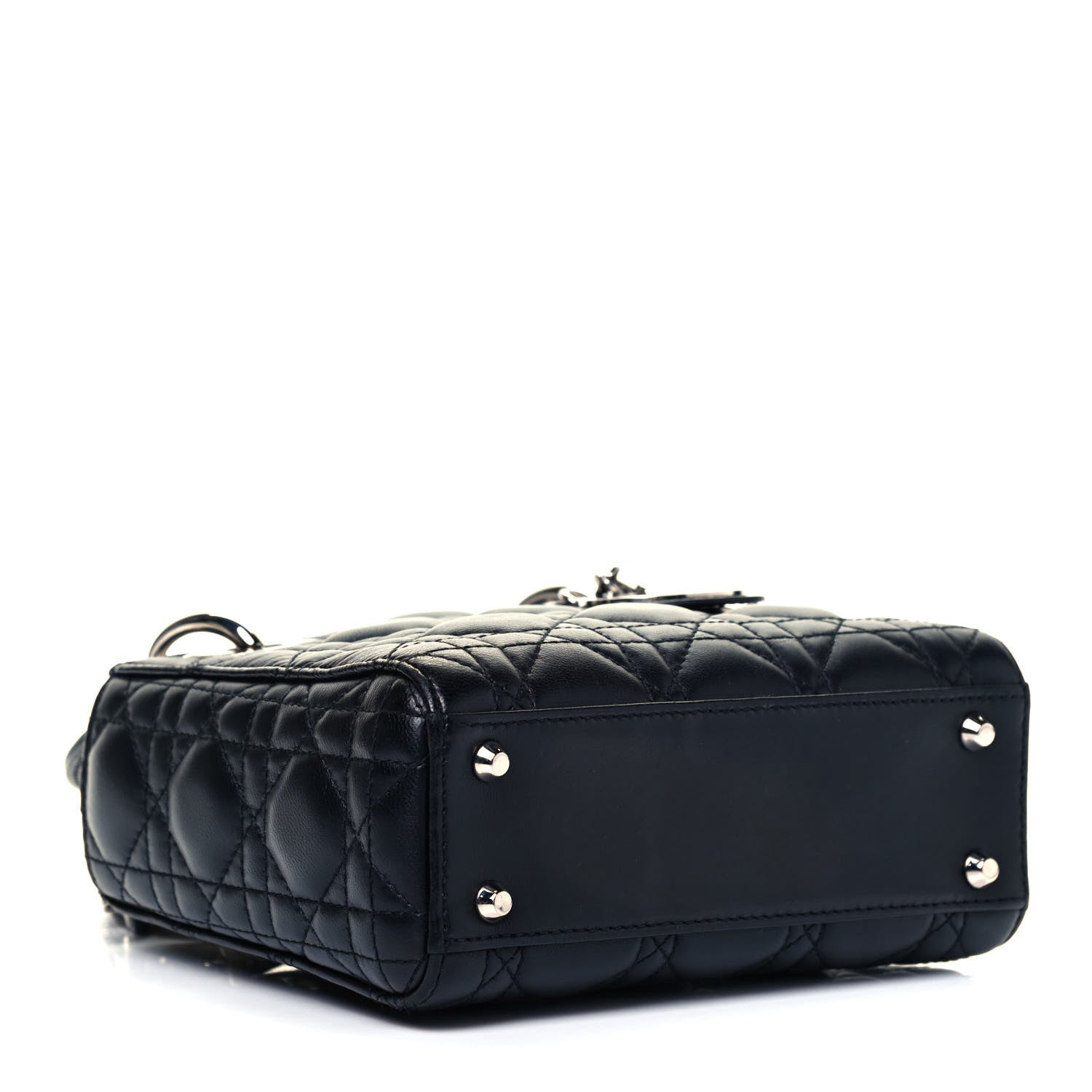 Christian Dior Lambskin Cannage Mini Lady Dior Black 5 of 11