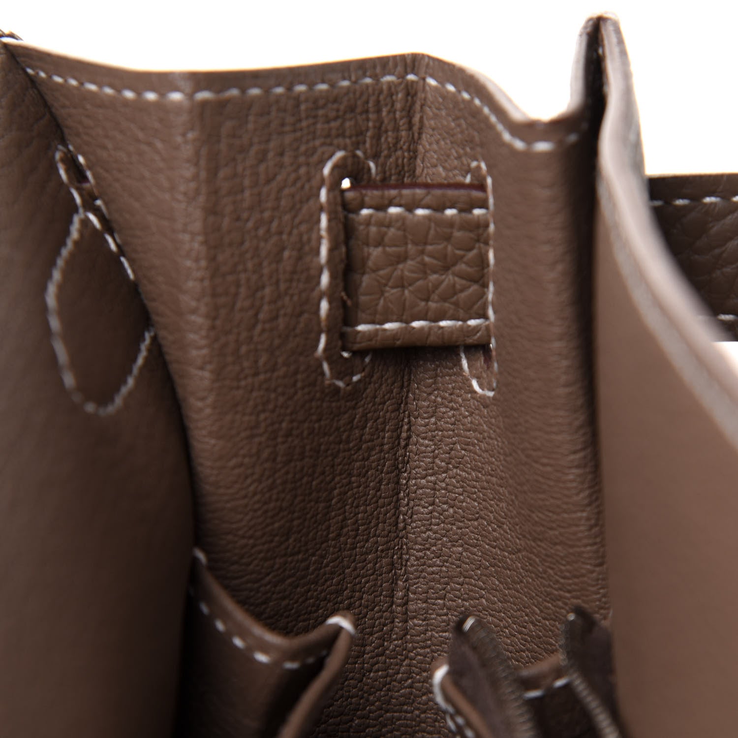 Hermes Taurillon Clemence Jypsiere 28 Etoupe 11 of 13