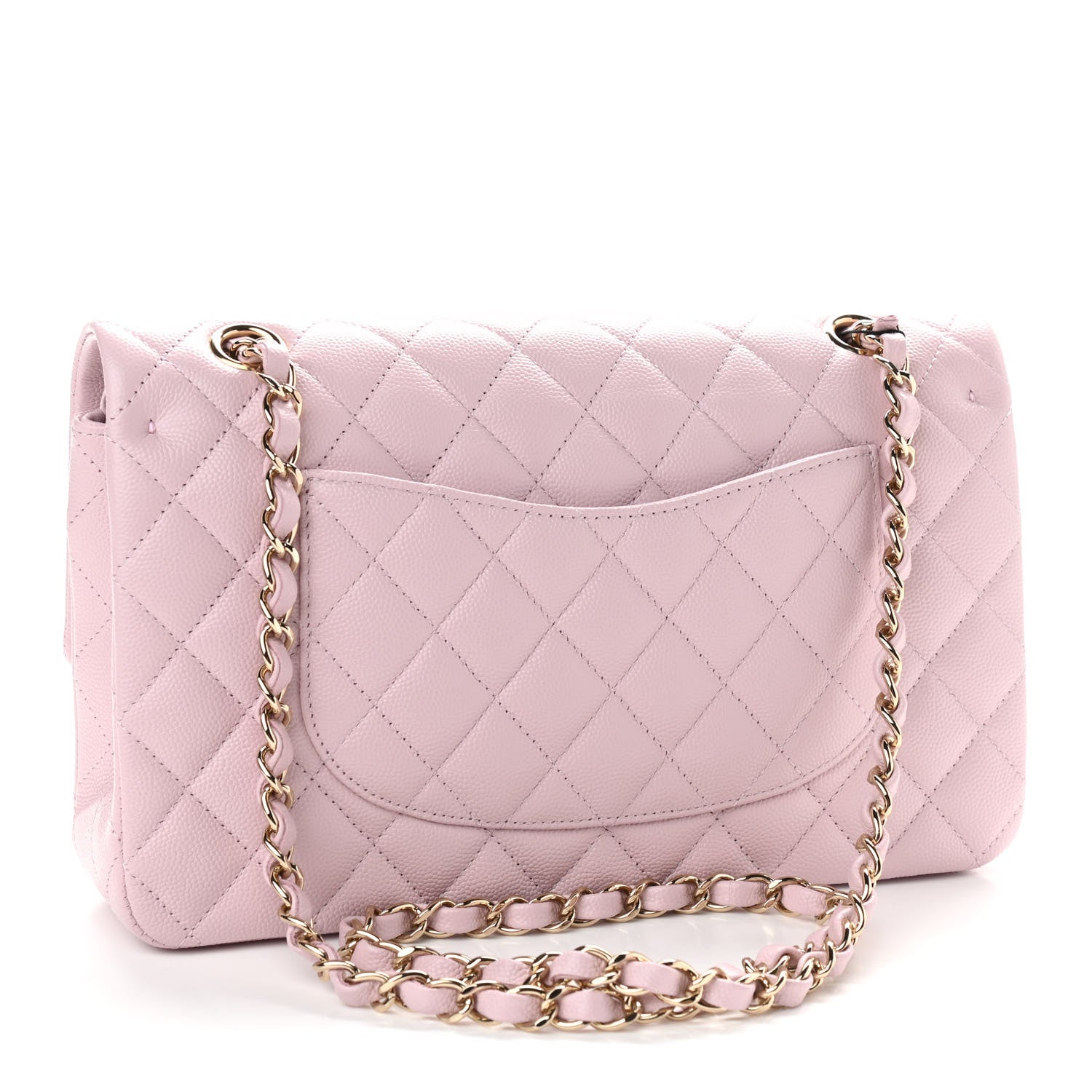 Chanel Caviar Quilted Medium Double Flap Light Pink 3 of 12