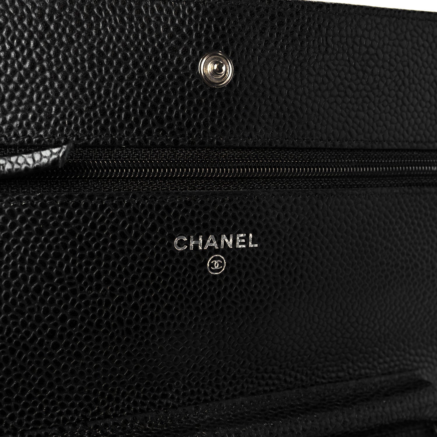 Chanel Caviar Quilted Wallet On Chain WOC Black 6 of 11