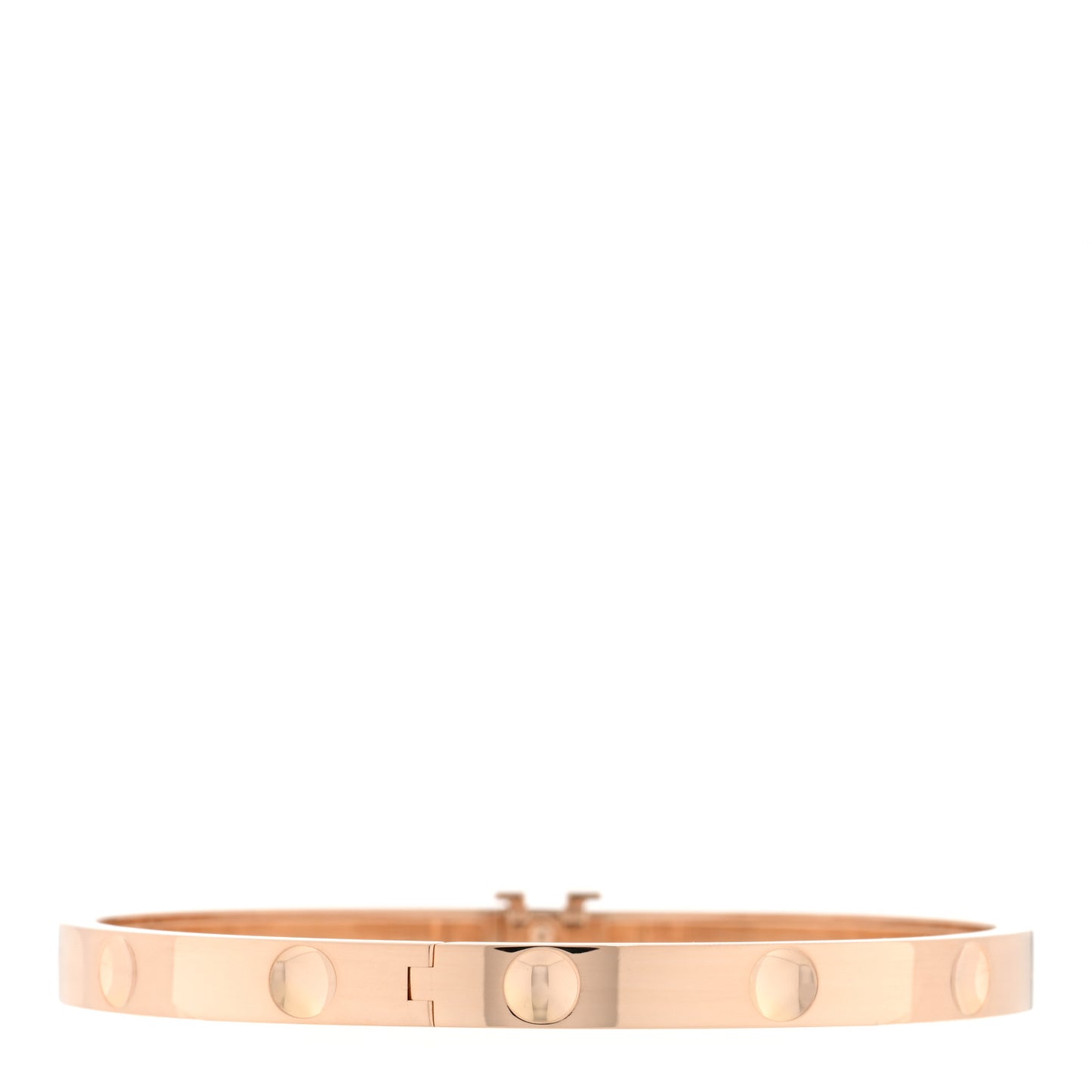 18K Yellow Gold Empreinte Bangle Bracelet 16