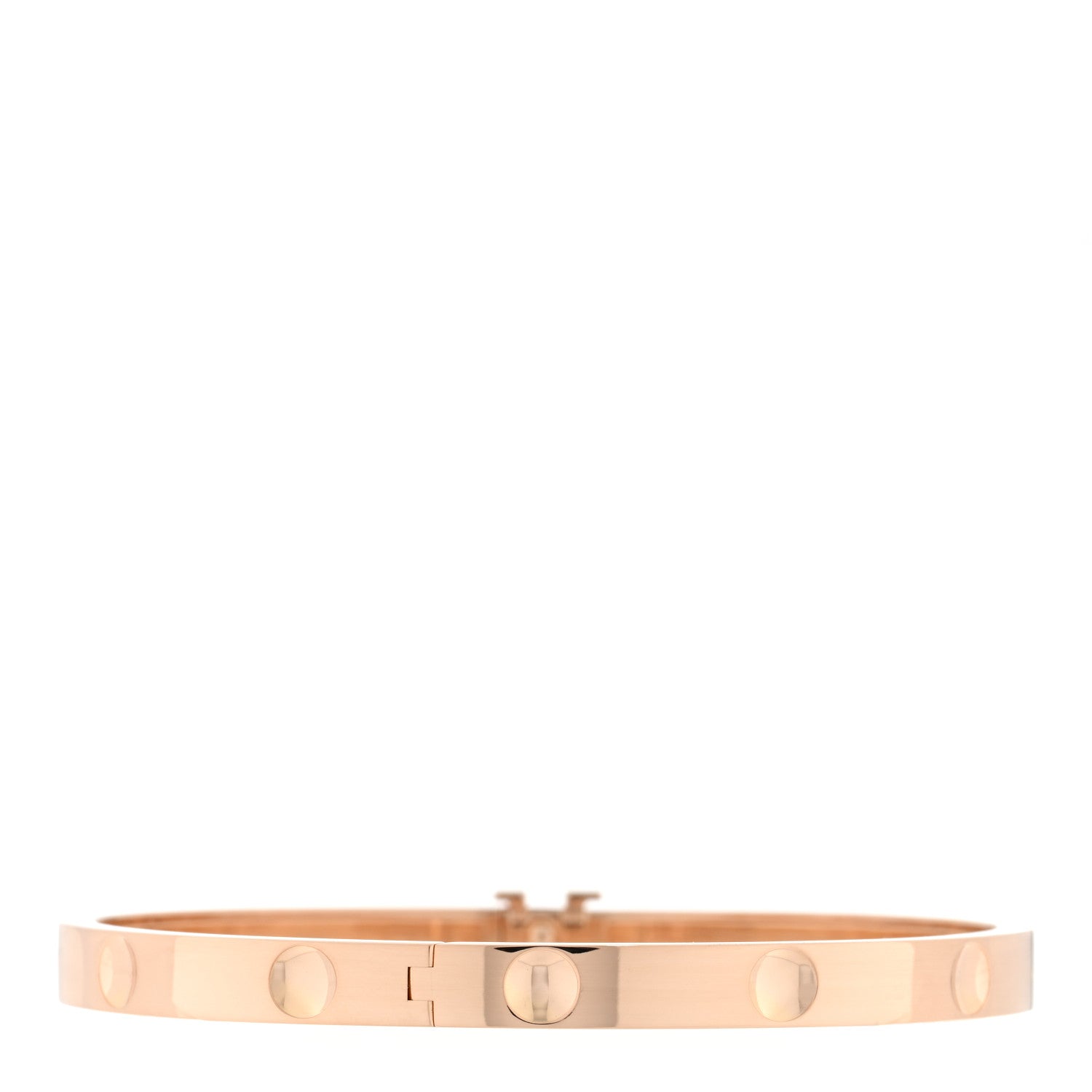 Louis Vuitton 18K Yellow Gold Empreinte Bangle Bracelet 16 2 of 3