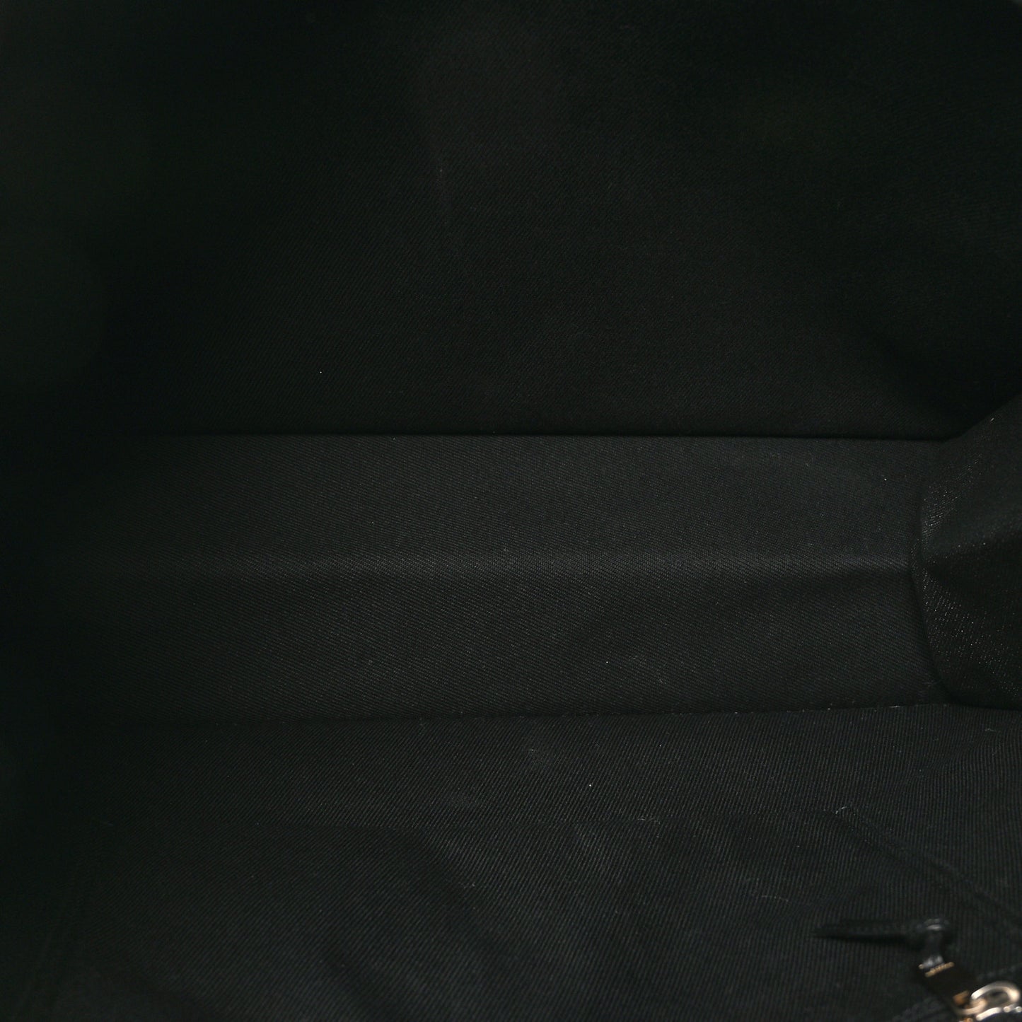 Linen Calfskin Rive Gauche Tote Black