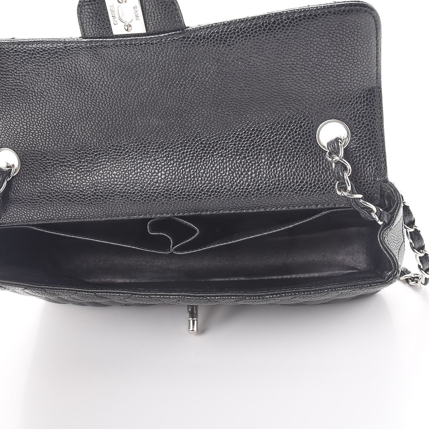 Caviar Quilted East West Flap Black