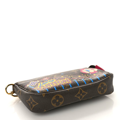 Louis Vuitton Monogram 2020 Christmas Animation Roller Coaster Mini Pochette Accessories Pivoine 4 of 9