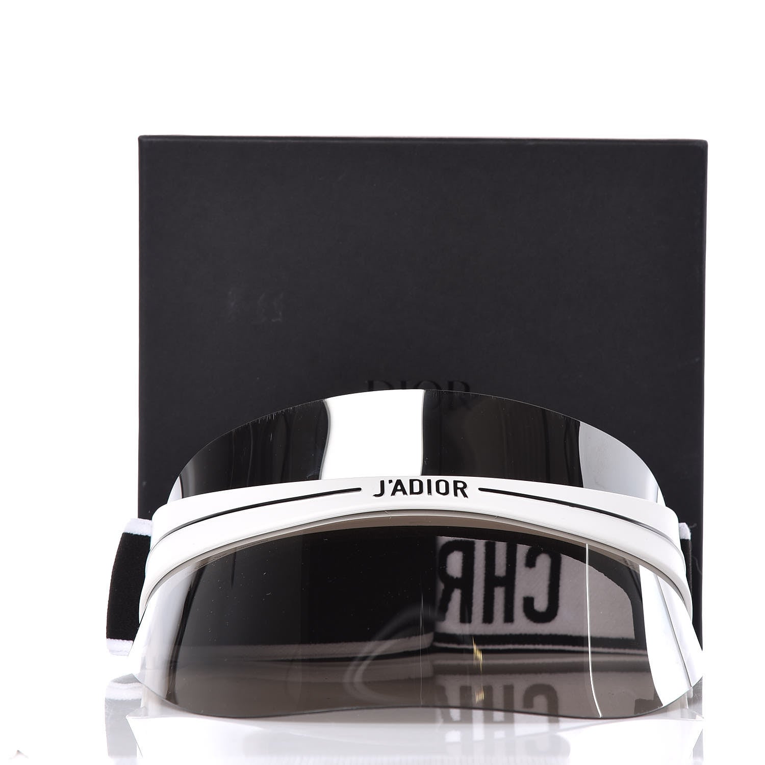 Christian Dior Mirrored DiorClub1 Sun Visor Silver 7 of 7