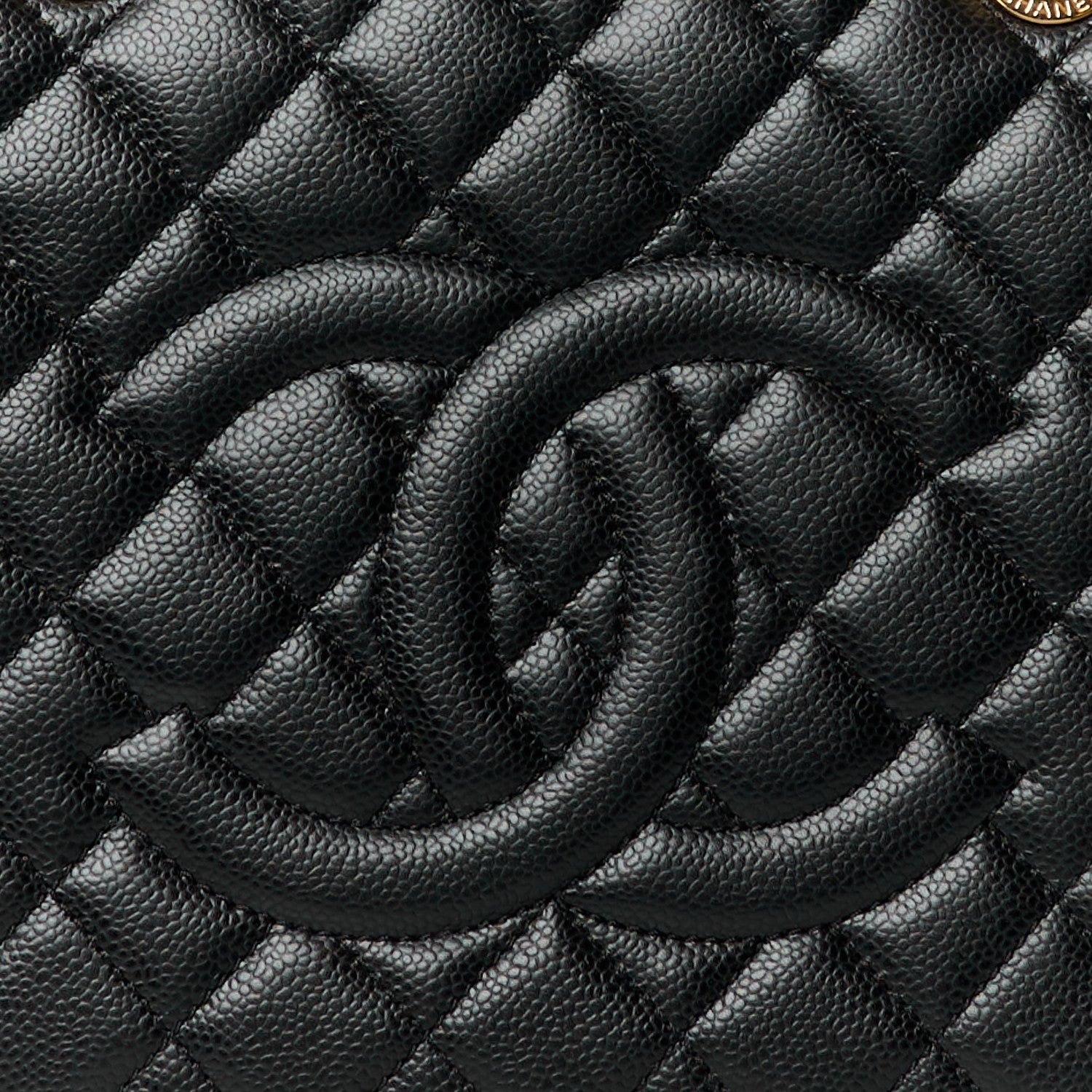 Chanel Caviar Quilted Grand Shopping Tote GST Black 8 of 10
