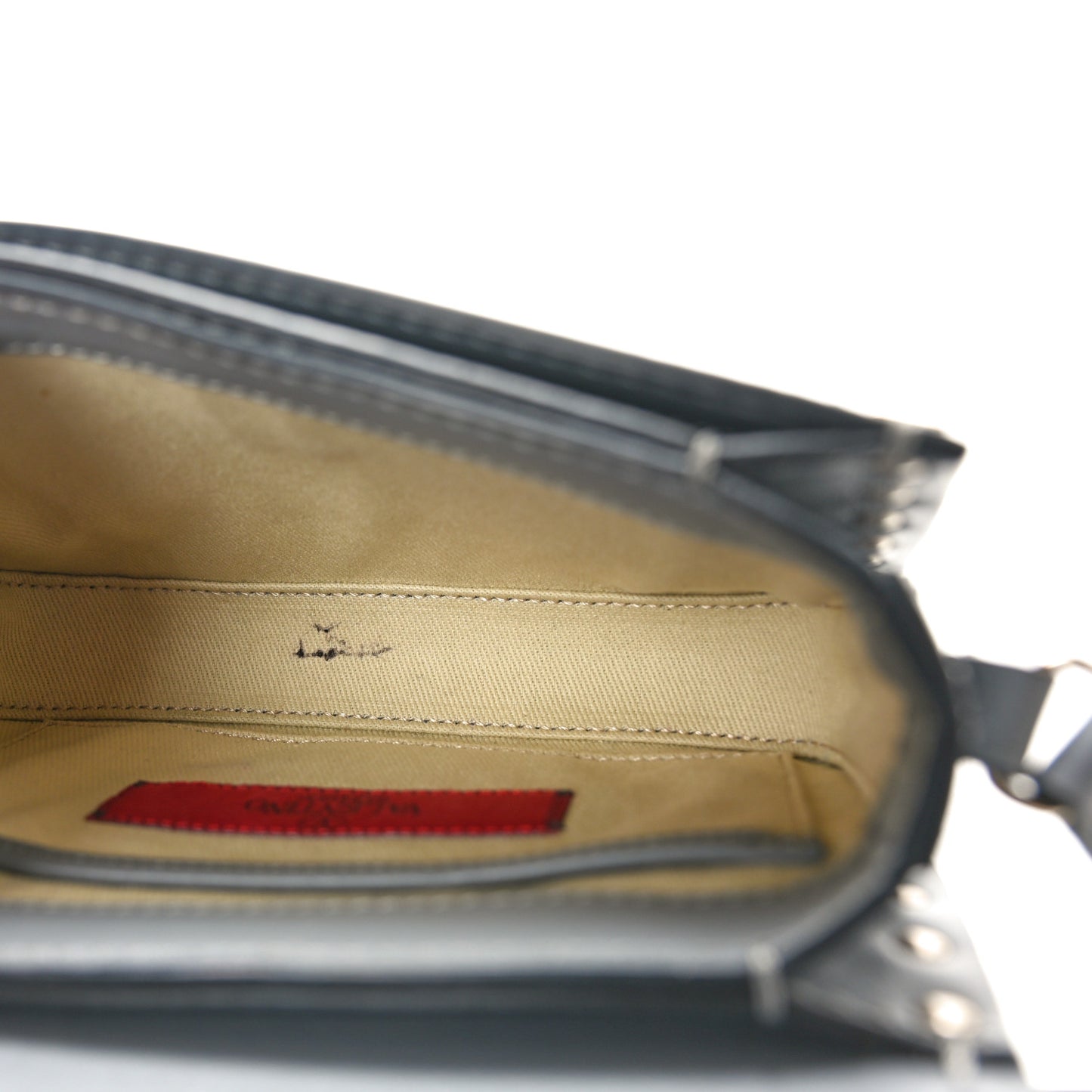 Vitello Rockstud Flap Crossbody Bag Stone
