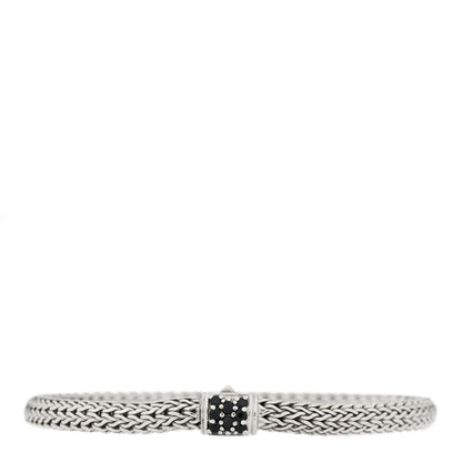 John Hardy Sterling Silver Black Sapphire 5mm Classic Chain Bracelet 1 of 3