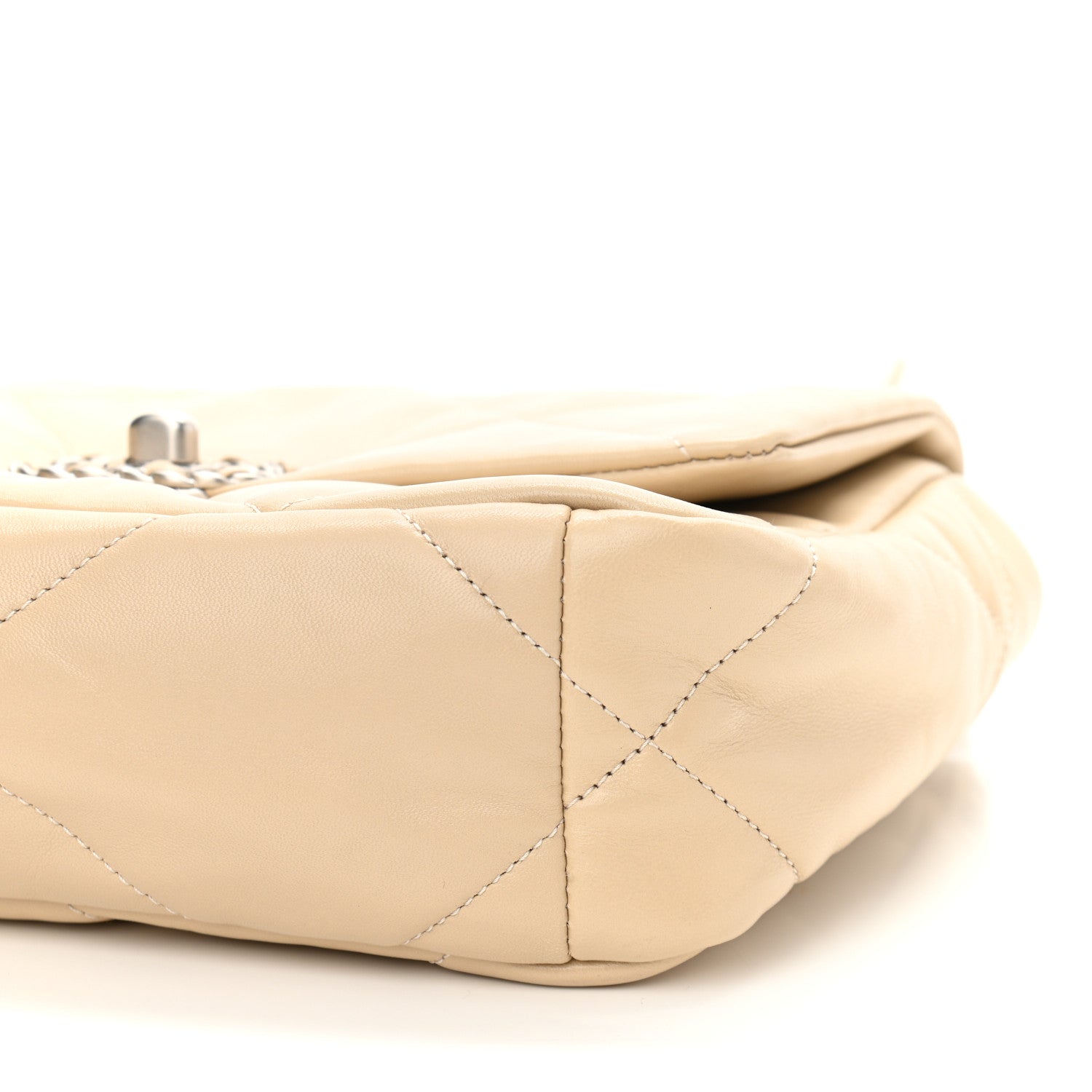 Chanel Lambskin Quilted Medium Chanel 19 Flap Beige 10 of 11