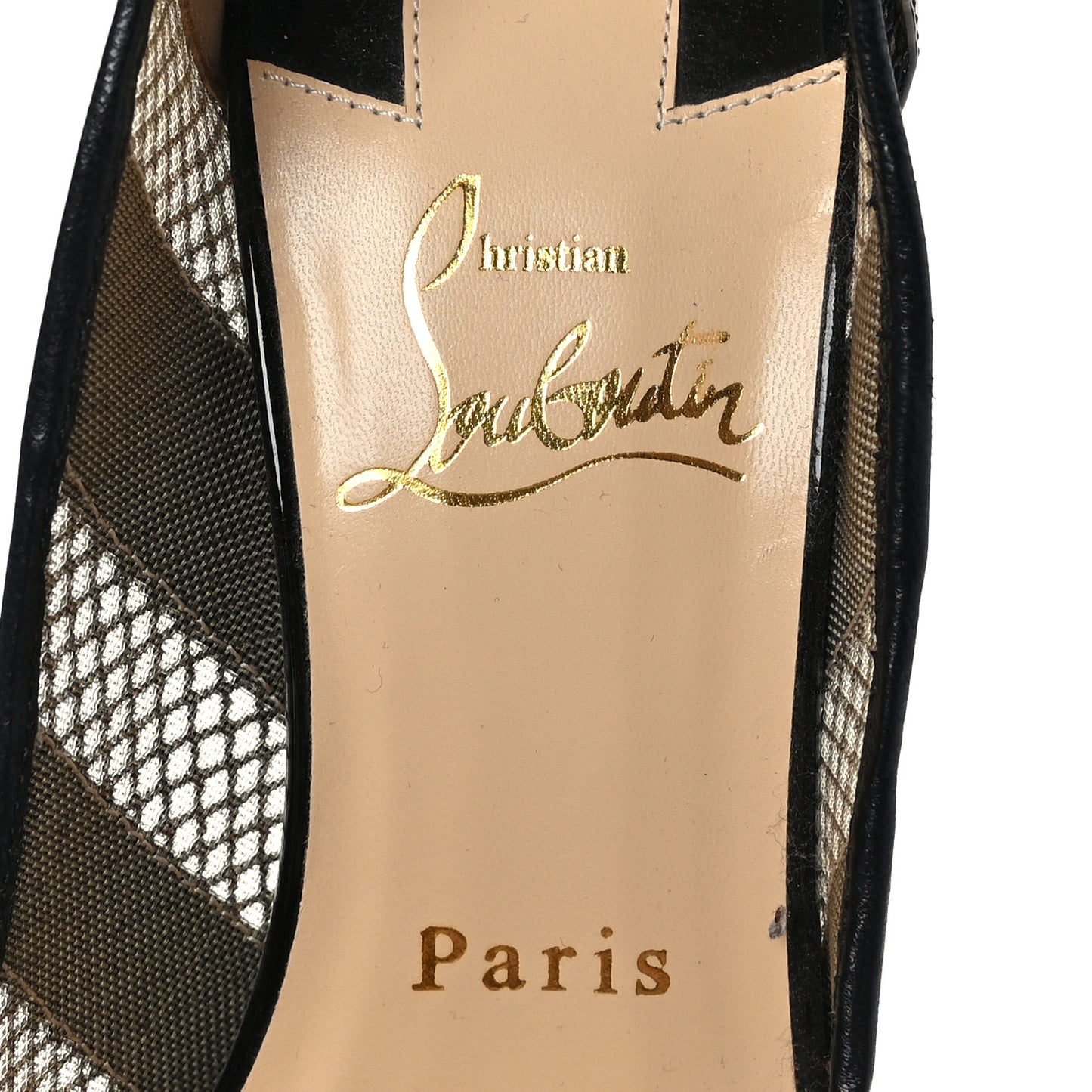 Patent Calfskin Mesh Bandy 100 Pumps 36 Leopard
