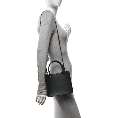 Alaia Calfskin Laser Cut Fiori Garance 20 Tote Black 3 of 9