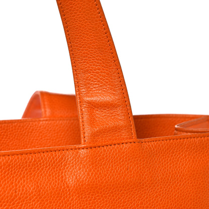 Chanel Caviar CC Timeless Shoulder Bag Orange 15 of 15