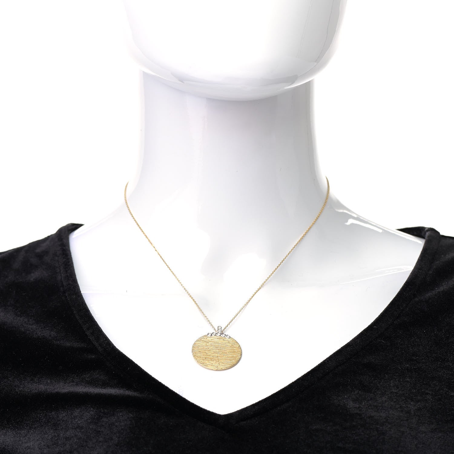 Roberto Coin 18K Yellow Gold Diamond Elephantino Pendant Necklace 2 of 5