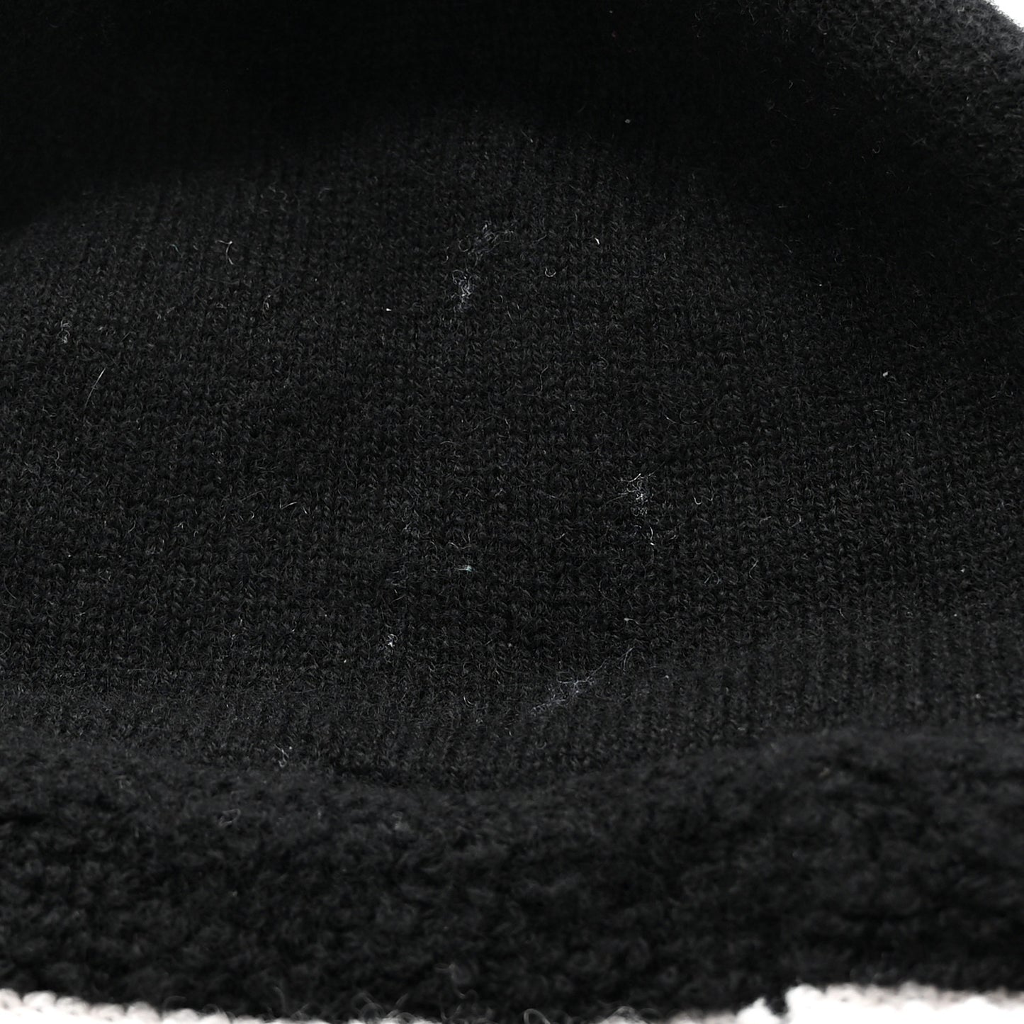 Cashmere CC Beanie Hat Ecru Black