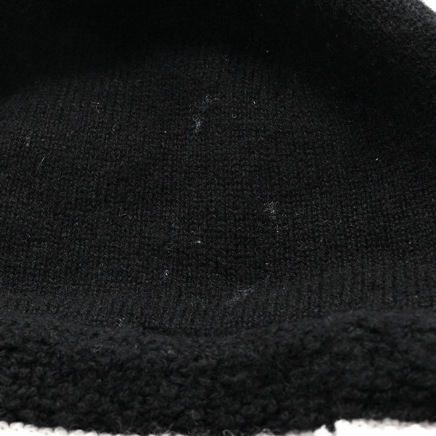 Chanel Cashmere CC Beanie Hat Ecru Black 6 of 7