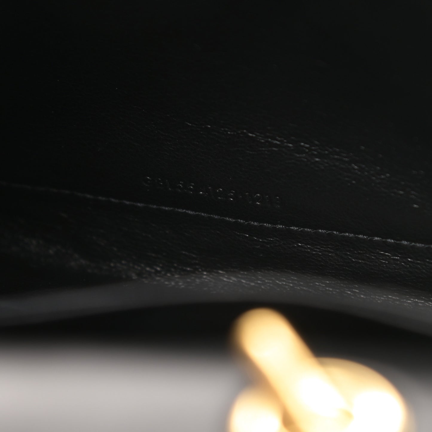 Patent Matelasse Monogram Vicky Chain Bag Black
