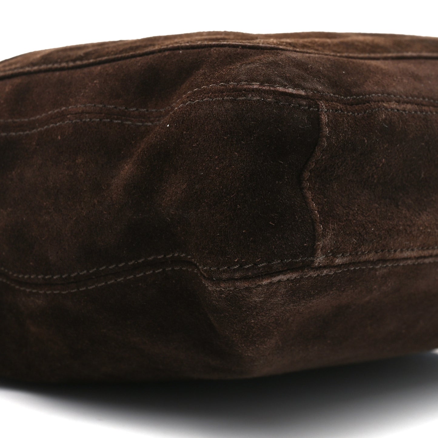 Suede Logo Tote Brown