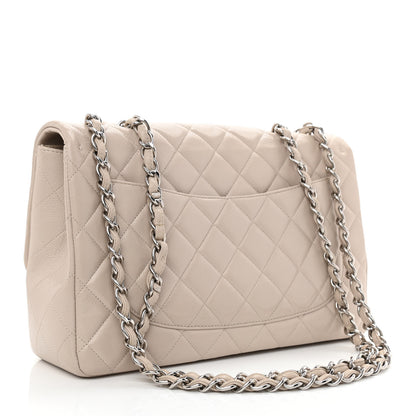 Chanel Caviar Quilted Jumbo Single Flap Ecru 3 of 10