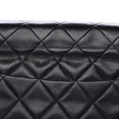 Chanel Lambskin Quilted XL Jumbo Single Flap Black 14 of 16