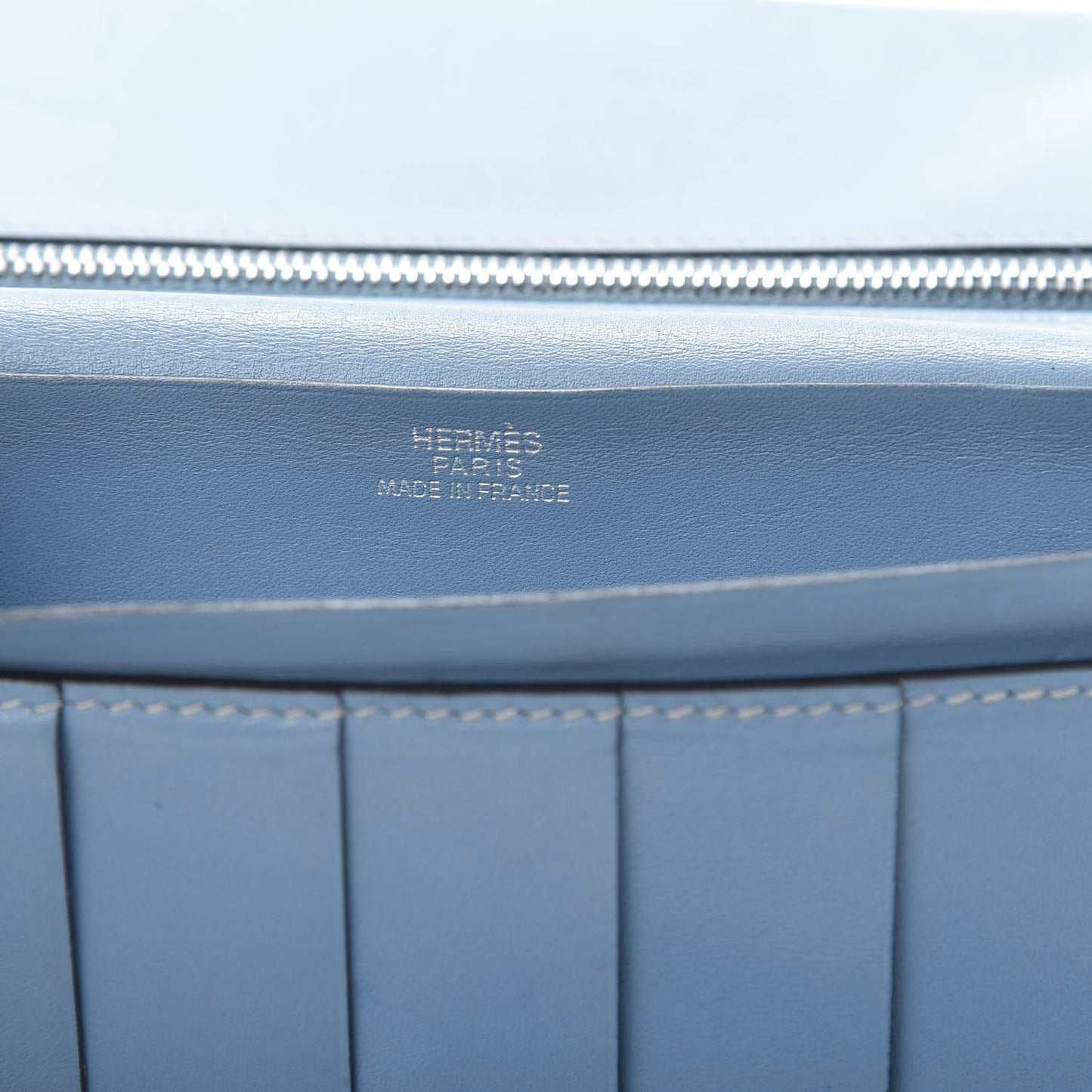 Box Bearn Gusset Wallet Blue Jean